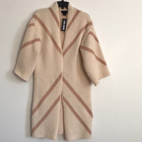 Steve Madden Tops - NWT Steve Madden long open cardigan,  fit size M